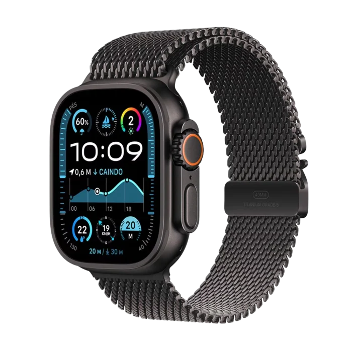 Apple Watch Ultra 2 – (Caixa de Titânio, 49mm, GPS+Cellular, Pulseira Milanês) - Imagem 1