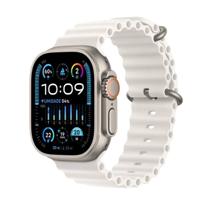 Apple Watch Ultra 2 – (Caixa de Titânio, 49mm, GPS+Cellular, Pulseira Oceano) - Imagem 1
