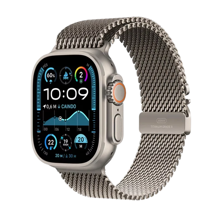 Apple Watch Ultra 2 – (Caixa de Titânio, 49mm, GPS+Cellular, Pulseira Milanês) - Imagem 2
