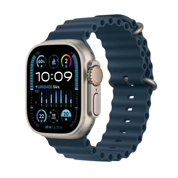 Apple Watch Ultra 2 – (Caixa de Titânio, 49mm, GPS+Cellular, Pulseira Oceano) - Imagem 2